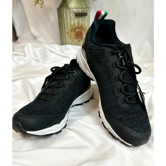 Emporio Armani Ea7 Crusher Distance Trainers Sneakers Mens Black 8 - Picture 3 of 16